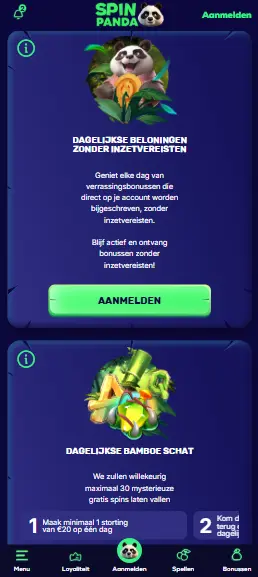 SpinPanda Free Spins