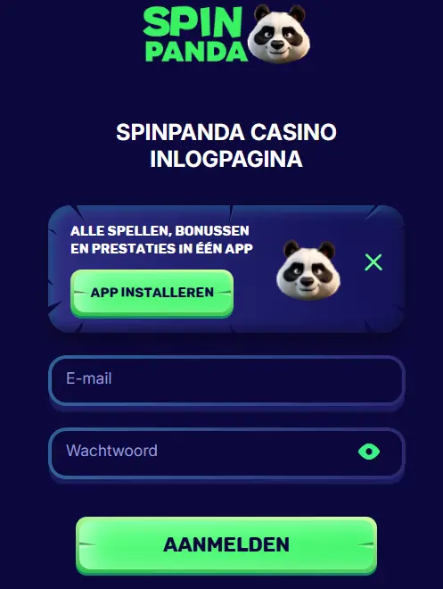 spin panda login