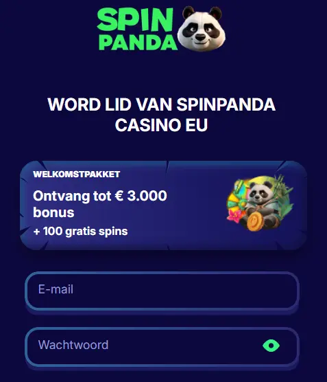 spin panda registratie
